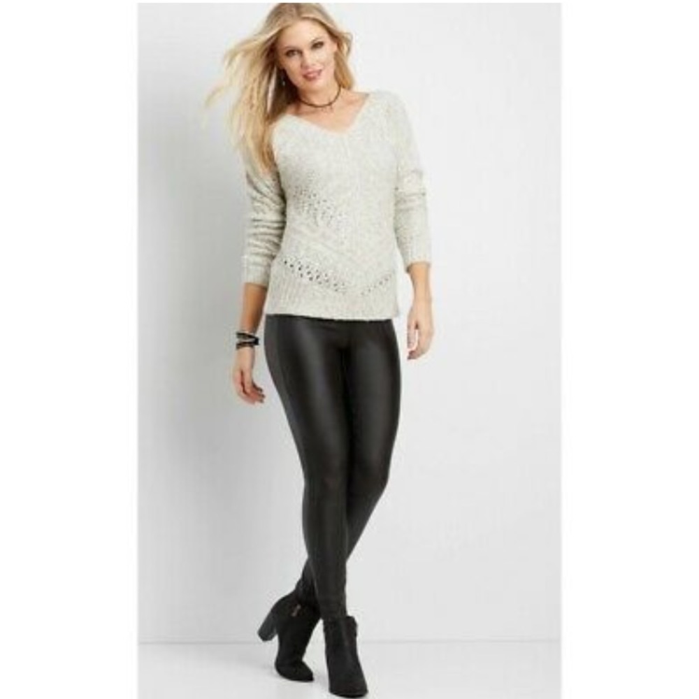 Maurice’s faux leather ankle pants XS NWT